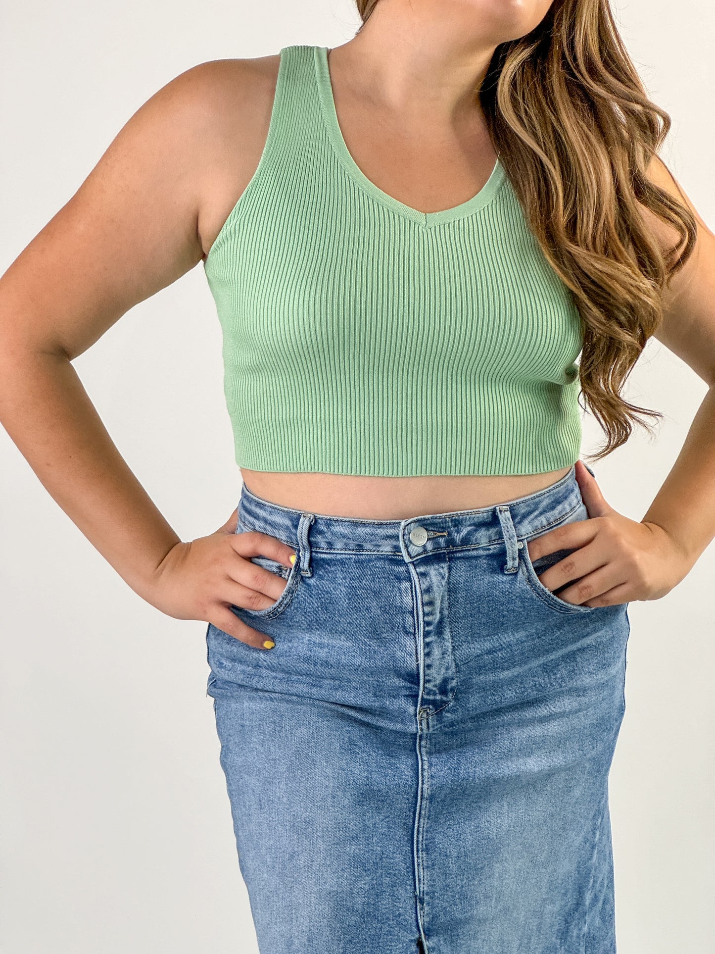 Sleeveless Cropped Top