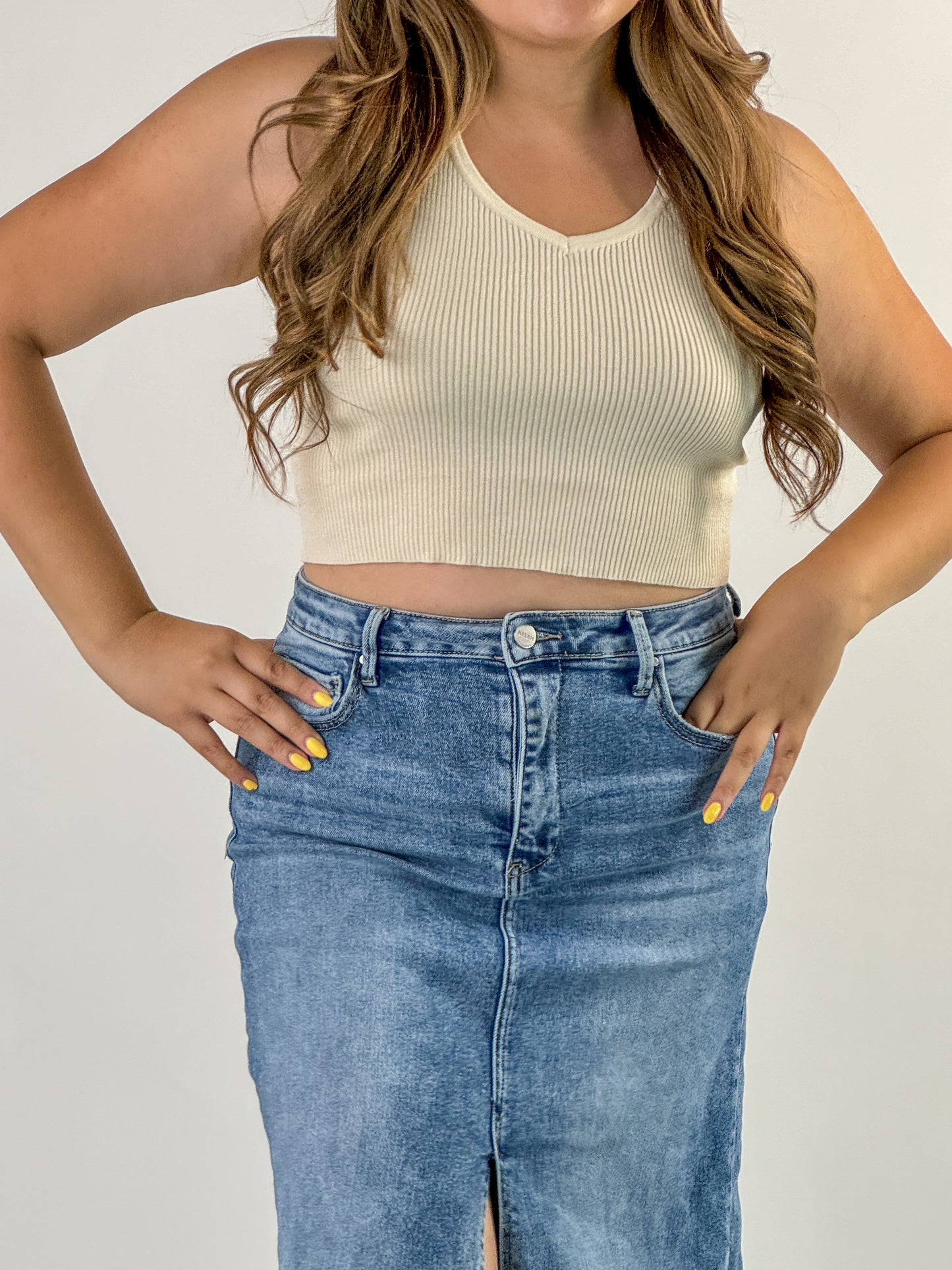 Sleeveless Cropped Top