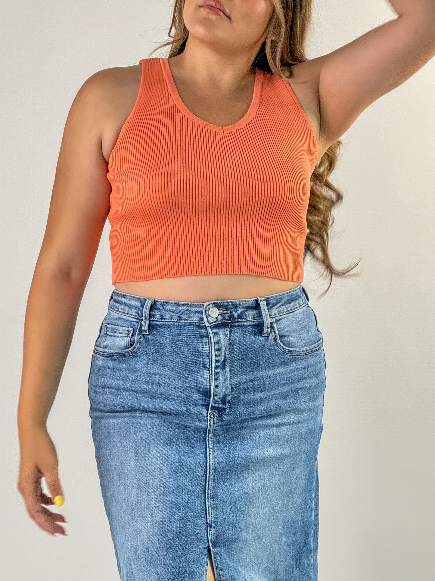 Sleeveless Cropped Top